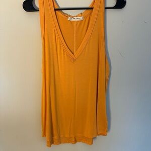 We The Free Mustard V-Neck Tank Top